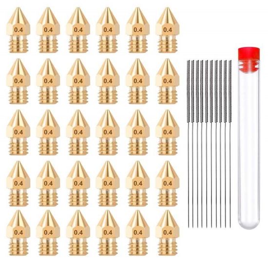 x10 Ugello 0.4mm per ANYCUBIC KOBRA NEO & GO estrusore x10 Ugello 0.4mm per ANYCUBIC KOBRA NEO & GO estrusore