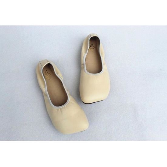 Ballerines NOTHING ELSE En Cuir Ivoire Et Blanc - Taille 39, Occasion | Chaussures Femme