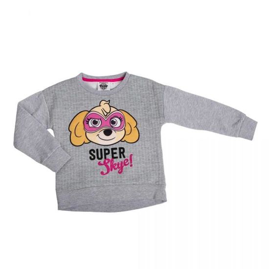 United Labels Paw Patrol Sweat à Capuche Pour Fille Avec Fermeture éclair Gris, Gris, 98-104