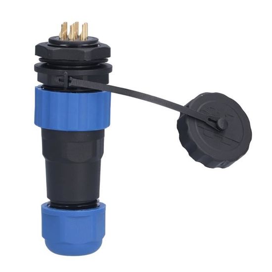 Prise De Courant D'aviation IP68 Connecteur étanche Écrou Arrière Mâle Femelle Butt Terminal