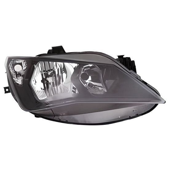 Phare Avant Droit H1/H7/H7 Fond Noir Renault Clio 3 Phase 2 2009-2012