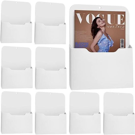 Porte-Documents Magnétiques Lot De 2 - Organiseur Bureau A4 Aimanté Pour Réfrigérateur Et Tableau Blanc