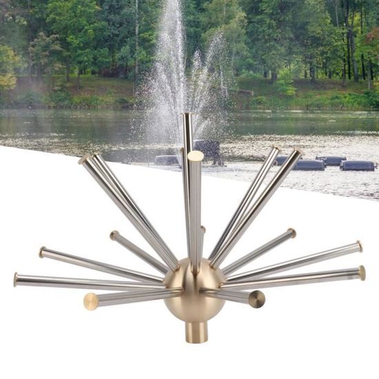 Tête De Pulvérisation Fontaine Rotative En Laiton - Buse à 4 Bras Pour Jardin, Bassin Et Fontaine D'Eau, Filetage Mâle G1/2