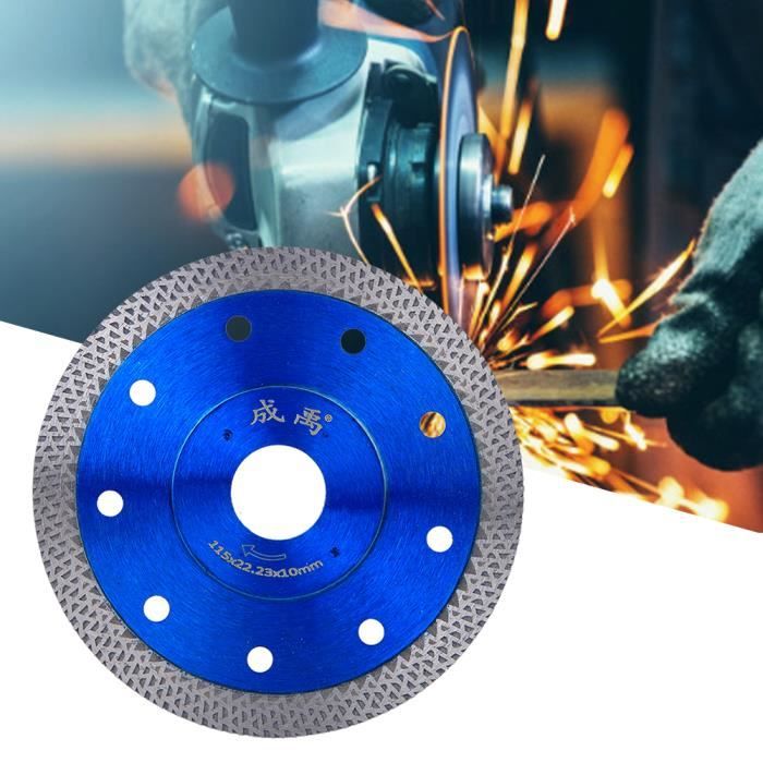 CHI ◘ Kit de remplacement de meuleuse d'angle de roue de coupe de lame de scie diamantée pour marbre en béton (115 mm de diamètre)