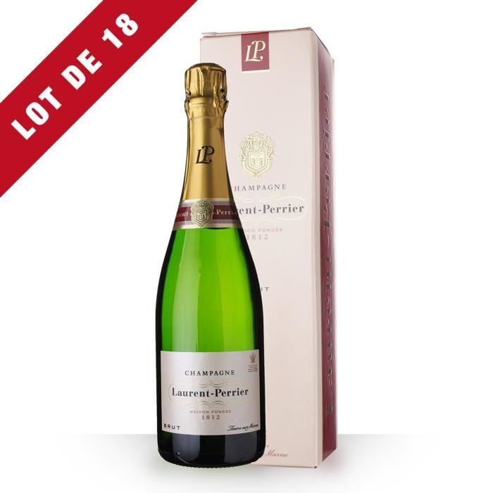 18X Laurent-Perrier Brut 75cl - Etui - Champagne