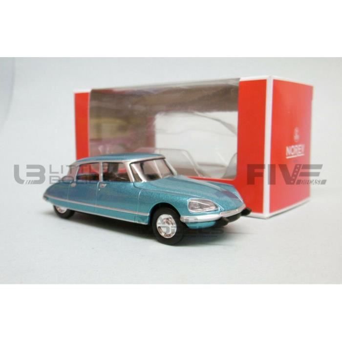 Voiture Miniature de Collection - NOREV 1/64 - CITROEN DS 23 Pallas - 1972 - Blue Metallic - 310705