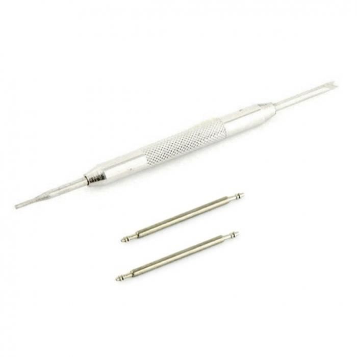 Kit réparation pas cher 2 pompes (6 à 37mm) et pointeau de pose pour bracelet montre 1 Pointeau de Pose + 2 Pompes Extraire Pompe