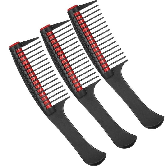 Paquet de 3 Peigne à Cheveux, Peigne à Rouleau, Peigne à Rouleau démêlant Peigne à Rouleau intégré Comb Peigne Anti-épissage pour