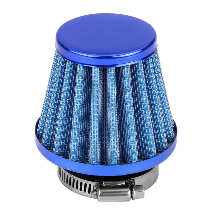 Kit d'induction d'admission de filtre à air de 38 mm pour moto tout-terrain ATV Quad Dirt Pit Bike bleu -HB065