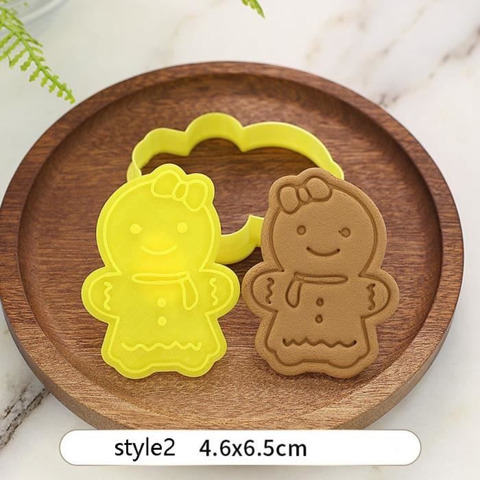 Moule à gateaux,Emporte pièce de noël découpeurs Fondant gâteau moule Biscuit Sugarcraft gâteau décoration outils - Type 2 #A