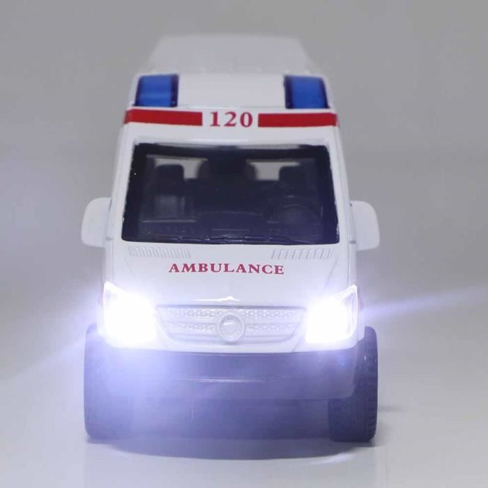 YOSOO voiture jouet en alliage 1:32 Mini voiture d'ambulance en alliage de stimulation sonore et lumière modèle jouet véhicule