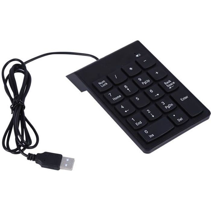 Mini clavier numérique compact à 18 touches, pavé numérique USB Plug and Play pour Windowns98 / 95 / NT pour WinME / 2000 / XP /