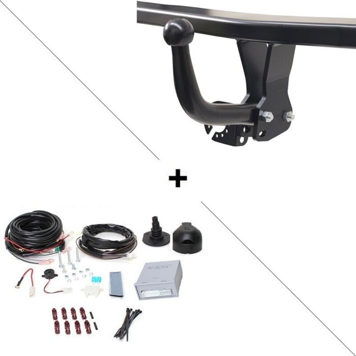 Attelage Rigide Fixe Auto-Hak Pour Peugeot 407 SW Break 2004-2008 + Faisceau électrique Universel 7 Broches