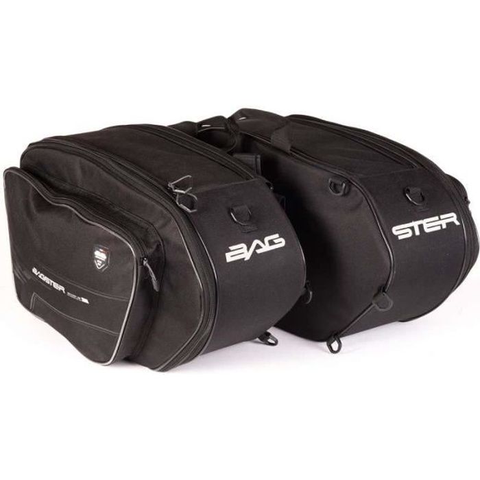 Sacoches cavalières Bagster VECTOR 25>35 litres Noir