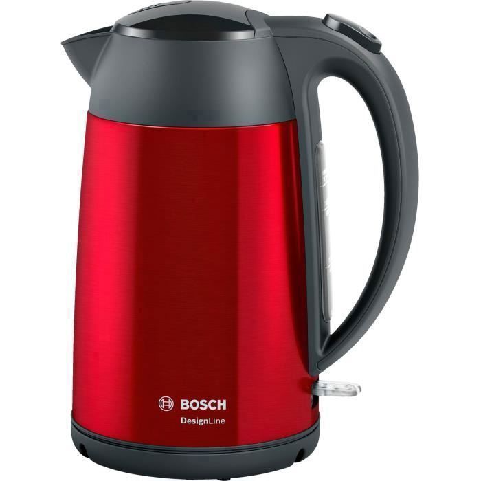 Bosch Bouilloire TWK3P424 bouilloire 1,7 L Gris, Rouge 2400 W