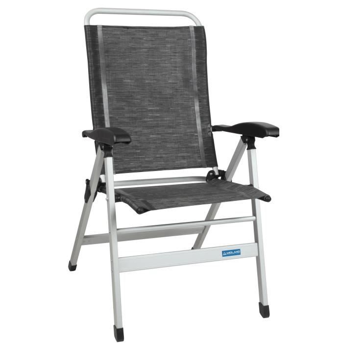 Fauteuil Confort - Aluminium - Noir