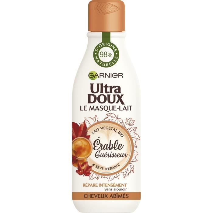 Masque-Lait Érable Guérisseur Ultra Doux GARNIER - 98% d'origine naturelle - 250 ml