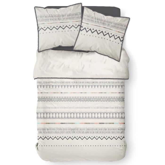 TODAY HIPPIE CHIC Parure de couette 100% coton COACHELLA - 220x240 cm