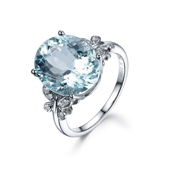 1 pcs Naturel Bleu Cristal Bague en Forme de Papillon Décoration en Métal Parure de Marriage Cadeau pour Femme