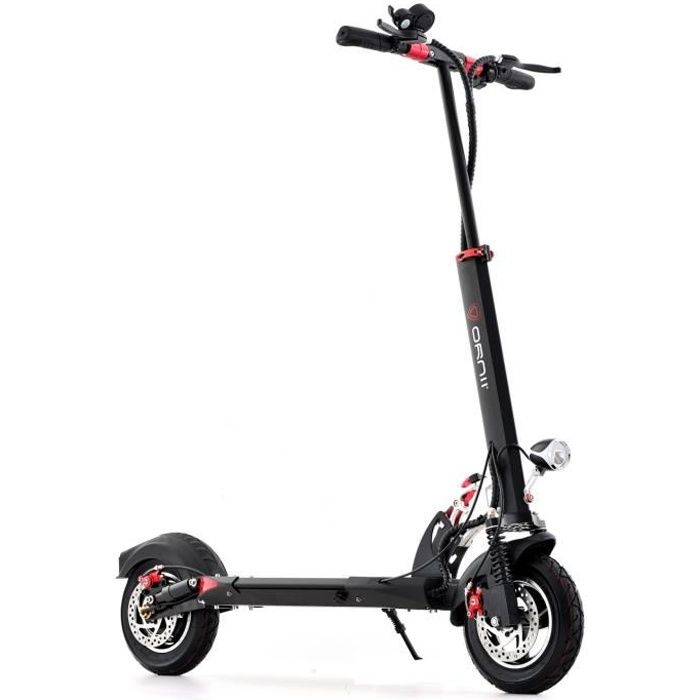 ORNII Ariane 3 Confort - Trottinette Electrique Pliable - Eclairage LED - Roues 10 Pouces - Frein à Disque - Moteur 400W - Noir