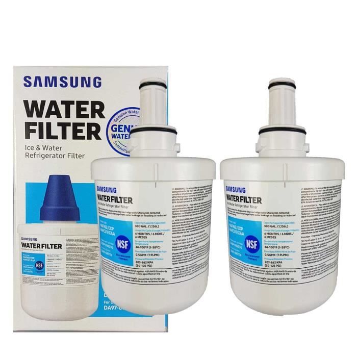 Filtre Origine SAMSUNG DA2900003G HAFIN2/EXP par 2 normes NSF/ANSI 42 - 53 - 401