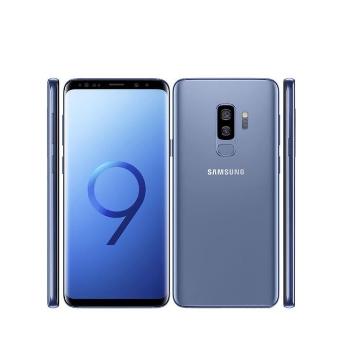 Samsung Galaxy S9 Plus S9 + 6Go + 64Go Octa Core 6.2- Double 12MP (Sim seul) - Bleu