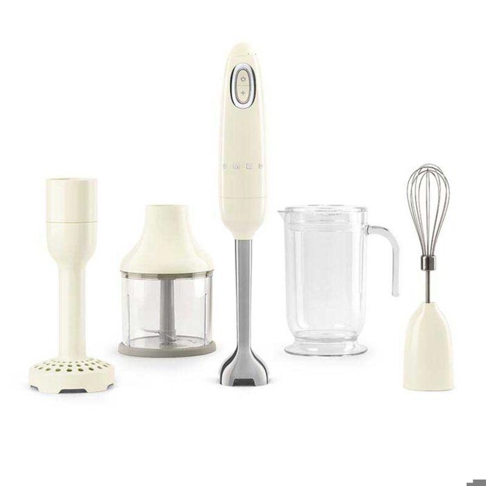 SMEG Mixeur Plongeant Multifonctions 700W Crème HBF02CREU