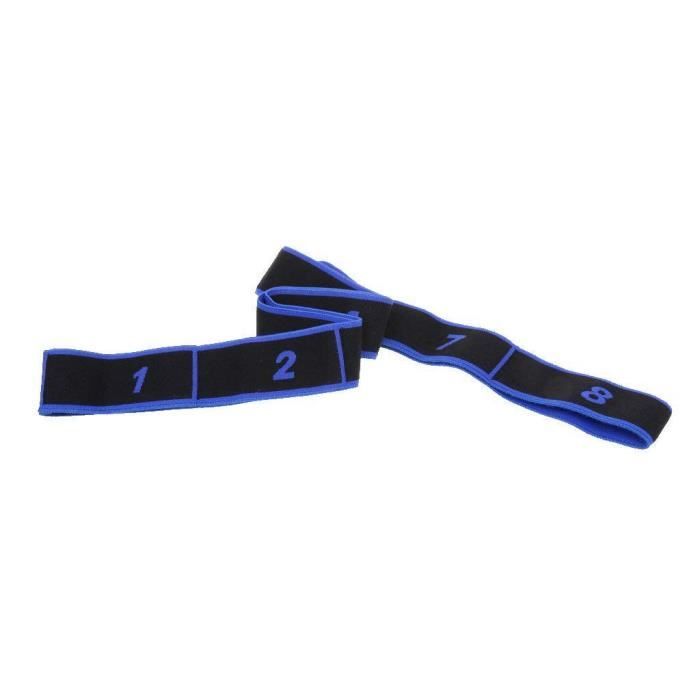 Adultes Bande de Resistance elastique Latine Yoga Pilates Danse Gym Fitness Sangle d'exercices - Bleu, 90x4cm