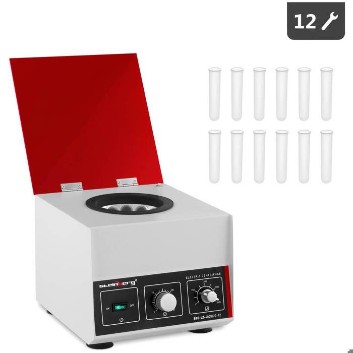 Steinberg Centrifugeuse laboratoire 12x20 ml RCF 1150g 110W Protection contre la contamination SBS-LZ-4000-20-12