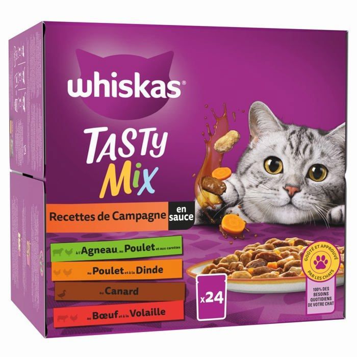 Comparer les prix de Boite d'alimentation - patee d'alimentation - nourriture humide - nourriture molle Whiskas