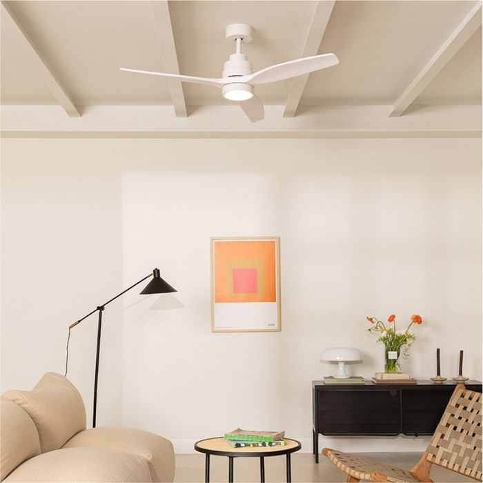 Ventilateur de plafond - Create - Avec lumière - Silencieux - 6 vitesses - Ø132cm - Create