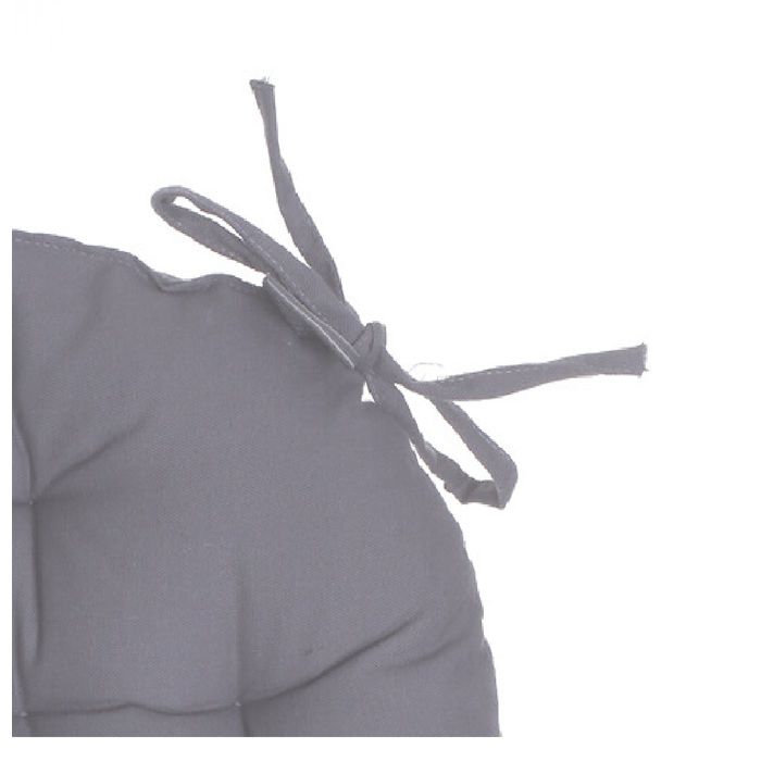 Galette de chaise ronde 38 cm Gris Galette de chaise ronde 38 cm Gris