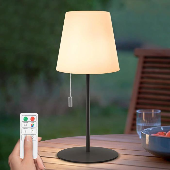 Lampe De Table Sans Fil Rechargeable USB Lampes De Table Exterieures LED A RechargeLampe Table Exterieur Dimmable RGB Multicolore