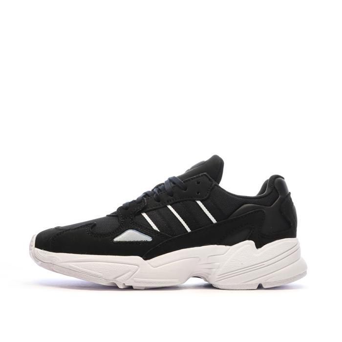 Baskets Noires/Blanches Femme Adidas Falcon Noir Cdiscount