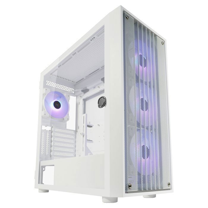 Boîtier PC Gamer LC POWER Gaming 4 ventilateurs ARGB Panneau en verre trempé Compatibilité étendue ATX