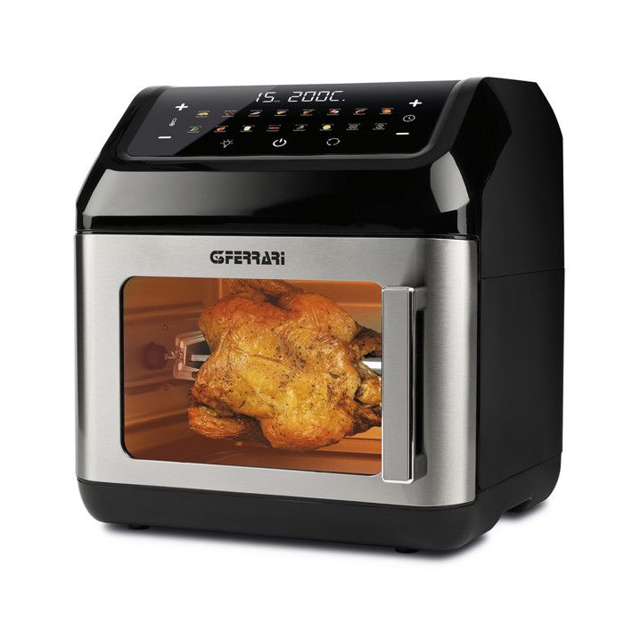 G3 Ferrari Friggitrice EVO G10187 13L 1700W Multifunzione Nero e Acciaio Inox