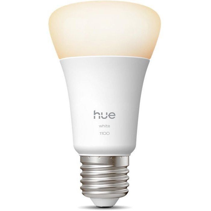 Ampoule LED connectée A60 - PHILIPS HUE - Lumière blanche chaude - 2700K - Culot E27 - 95 W - 1100 lumens