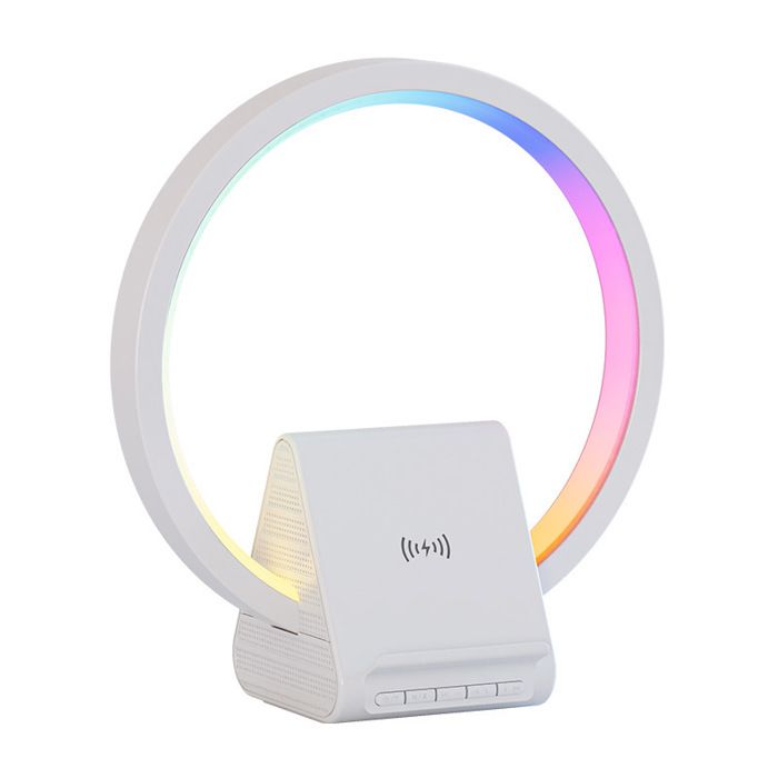 Cette enceinte Bluetooth carrée est dotée dune veilleuse de 15 W dun éclairage dambiance RGB intelligent dun charg