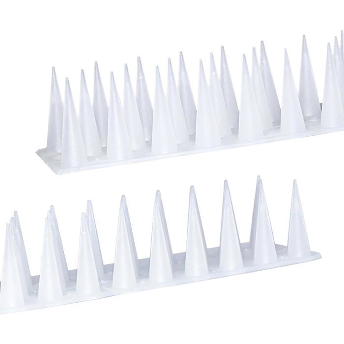 Pics Anti Pigeon Plastique (2m 6 pcs Transparent) - Répulsif Oiseaux pour Balcon Gouttière & Rambarde - Contre Pigeons Mouettes