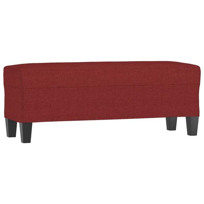 Banc Elégant - NGM - Banquette - meuble salon - Rouge bordeaux 100x35x41cm Tissu HT95901711