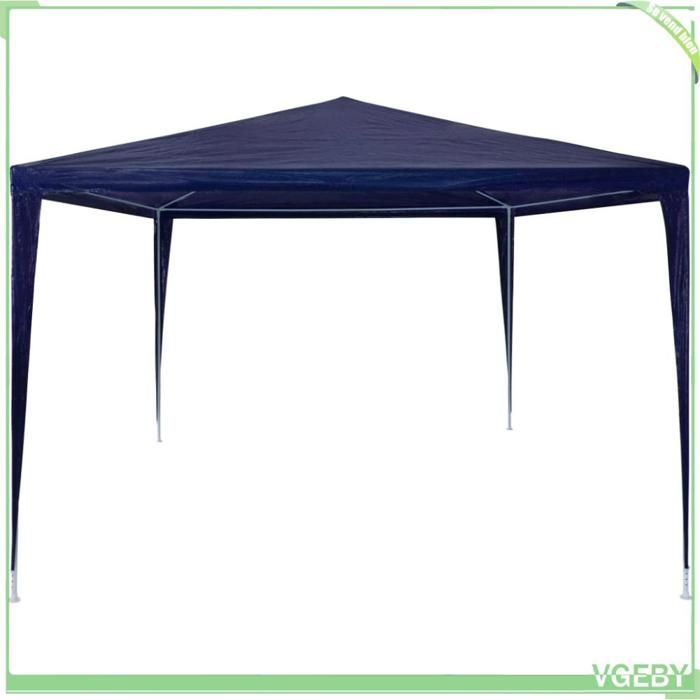 Tente de réception - FAFEICY - 45082 - 3x4 m - Toit PE résistant UV & étanche - Structure inox - Bleu