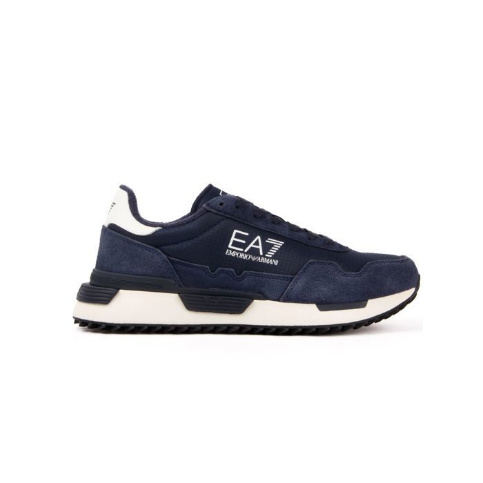 Basket EA7 Homme Vintage Bleu Synthétique