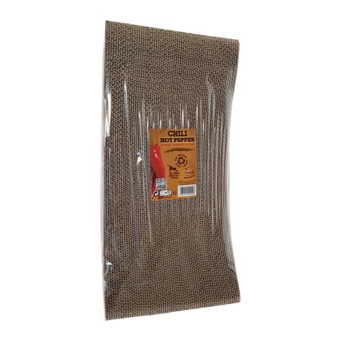 Meilleurs prix pour AIME Griffoir carton - Planche à gatter 100% recyclé, en forme de piment - 40 x 22 x 9 cm - Pour chat