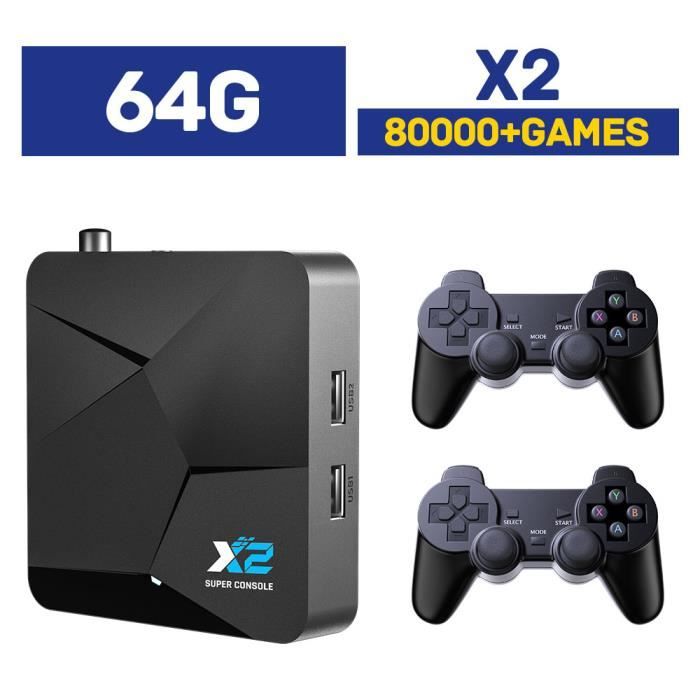 64G-Console de jeu rétro Stick Lite, 64 Go, 4K, 10000 jeux intégrés 64G-Console de jeu rétro Stick Lite, 64 Go, 4K, 10000 jeux intégrés