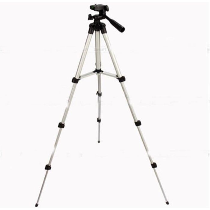 Trepied Support Tripod 4 Etages Extensibles En Alliage d'aluminium Pour Téléphone/ iPhone /Samsung /Caméra
