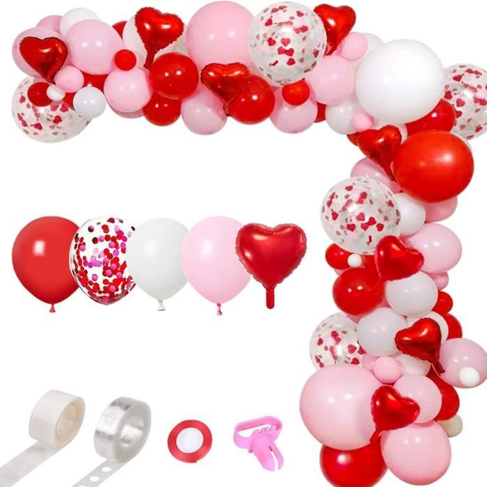 Arche Ballon Anniversaire FONGWAN 123 Ballons en Latex Confettis