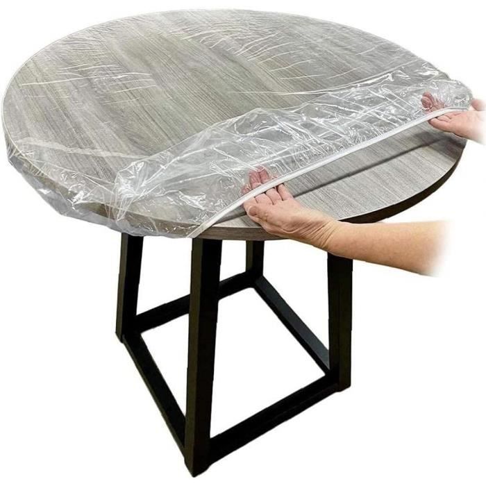 Nappe Halloween Ronde 70 Cm – Citrouilles Orange/noir, Vinyle PEVA, Neuve