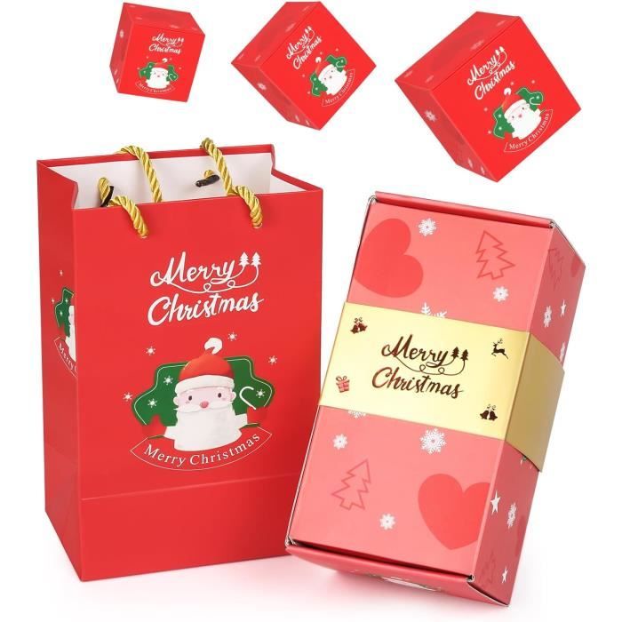 Boîte Cadeau Surprise Pour Noël, Cartes D'Explosion, Cadeaux De Fêtes Avec  Sac Cadeau Pour Adultes Et Enfants (Rouge, 16 Cart[H4195] - Cdiscount  Beaux-Arts et Loisirs créatifs