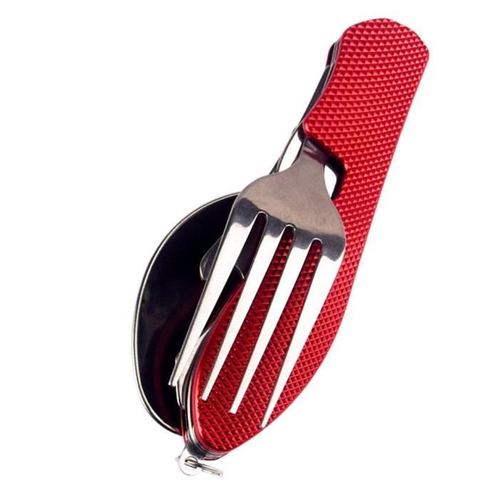 Set D'ustensiles De Camping Pliants Coghlans En Acier Inoxydable - Occasion, Couleur Argent - Parfait Pour Voyages