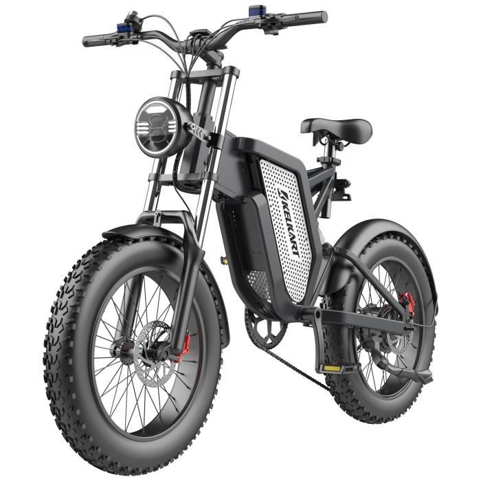 Vélo électrique Fatbike KELKART MX25 1000W 25Ah - Noir
